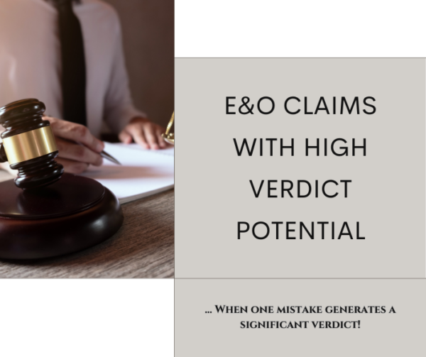 Agency E&O Claims with High Verdict Potential