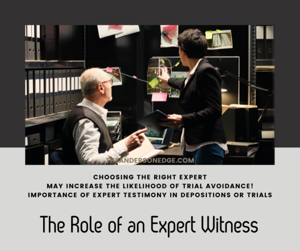 Expert Witness Testimony at Deposition